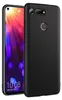 A black silicone phone case is shown from the back, with a phone screen visible on the left. Produktbild-Vorschau