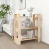 vidaXL Bücherregal/Raumteiler 80x35x91 cm Massivholz Kiefer Produktbild-Vorschau 2