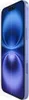 A side view of a smartphone with a purple case and a blue wallpaper on the screen. Voir les images du produit