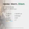 Spectrum LED Globelamp G80 E27 Helder - 4W 380lm 2700K - Productafbeelding-voorbeeld 2
