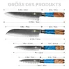 KAZUSHI 8 zoll Kochmesser, Professionelles Allzweckmesser, Produktbild-Vorschau 9