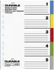 Durable Register aus Kunststoff, PP, A4, farbig, 5-teilig Produktbild-Vorschau 3