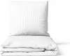 2-tlg Premium Damast Bettwäsche 155x220 + 80x80 cm mit YKK Produktbild-Vorschau 1