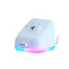 A white Roccat gaming mouse charging dock with RGB lighting. Produktbild-Vorschau