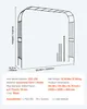 Arche de jardin VEVOR, 2400 x 3200 x 400 mm, arche pour Voir les images du produit 7