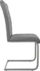 A side view of a gray dining chair with a cantilever base. Produktbild-Vorschau