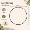 Metallring schwarz, Schwarz, Ø 40 cm – Maße und Liefermenge auf einen Blick Produktbild-Vorschau
