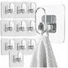 Crochets muraux autocollants transparents 6,5 × 6,5 cm – Voir les images du produit 3