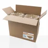 A cardboard box containing coffee filters, with the box lid open. Produktbild-Vorschau