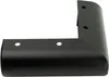 A black metal corner bracket with pre-drilled holes, shown against a white background. Anteprima dell’immagine prodotto