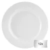 Dessertteller - Weiß - Ø 20 cm - Porzellan - 12er Set Produktbild-Vorschau 1