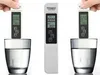 A collage of a TDS/EC meter being used to test water quality in glasses. Voir les images du produit