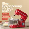 KitchenBrothers Küchenmaschine 2000W Rot - 6,2L Produktbild-Vorschau 3
