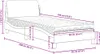 vidaXL Bett mit Matratze "Dover" Schwarz 90x190 cm Stoff Produktbild-Vorschau 6