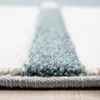 Kurzflor Teppich Wohnzimmer Blau 140x200 Rechteck Kariertes Produktbild-Vorschau 4