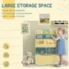 HOMCOM Kinder-Bücherregal aus Holz mit 3 Fächern, 2 Würfeln Produktbild-Vorschau 4