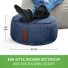 Green Bean® Sitzhocker "Home Linen" 45x25cm mit EPS Perlen Produktbild-Vorschau 3