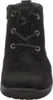 A front view of a black suede boot. Anteprima dell’immagine prodotto