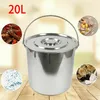 20L Seau en acier inoxydable Seau de cuisine Seau à Voir les images du produit 3