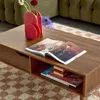 sweeek - Vintage Couchtisch Nussbaumdekor - Nussbaumfarben Produktbild-Vorschau 4