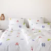 elegante Mako Satin Bettwäsche Lovebirds weiß 135x200 cm + Produktbild-Vorschau 6