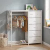 Kinderkleiderschrank Kindergarderobe mit 6 Schubladen Produktbild-Vorschau 8