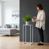DanDiBo Blumenhocker Metall Weiß Eckig 70 cm Blumenständer Produktbild-Vorschau 5