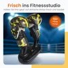 Boxing gloves on a stand in a boxing ring setting. Produktbild-Vorschau