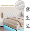 UnboxG Čalouněná postel 140x200cm s LED diodami a funkcí Náhled obrázku produktu 5