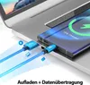 USB-C Kabel Nylon Schnell Ladekabel Datenkabel für Samsung Produktbild-Vorschau 3