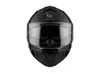 A black motorcycle helmet is shown from the front against a white background. Podgląd zdjęcia produktu