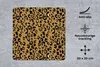 MuchoWow® Mauspad Mousepad Pantherdruck - Gelb - Gold 20x20 Produktbild-Vorschau 2