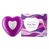 A purple heart-shaped perfume bottle and its packaging are displayed against a white background. Produktbild-Vorschau