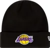 New Era Uni Beanie Los Angeles Lakers Cuff Knit, Schwarz Produktbild-Vorschau 1