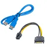 Akyga Adapter Riser PCI-E/USB 3.0/SATA Blau (AK-CA-64) Produktbild-Vorschau 2