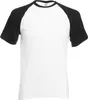 Fruit Of The Loom Herren Baseball T-Shirt, kurzärmlig BC327 Produktbild-Vorschau 1