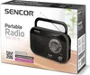 SENCOR SRD 210 B Přenosný radiopřijímač, FM/AM, konektor Náhled obrázku produktu 2