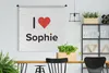 MuchoWow® Wandteppich Wandbehang Ich liebe - Sophie - Produktbild-Vorschau 2