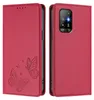 Custodia in pelle per Oppo A94 5G, con motivo a farfalla, Anteprima dell’immagine prodotto 1