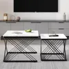 Sweiko Ensemble élégant de 2 tables basses, tables carrées Voir les images du produit 6