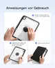 Inateck KB004 black 360° Bluetooth-Tastatur-Hülle für iPad Anteprima dell’immagine prodotto 10