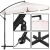 A collage of images showing details of a large cantilever umbrella. Anteprima dell’immagine prodotto
