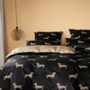 elegante Mako-Satin-Bettwäsche-Garnitur Dogs Farbe Produktbild-Vorschau 4