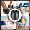 16x Stuhlbein Kappen 12-16mm Mit Filz Schwarz Bodenschutz Produktbild-Vorschau 16