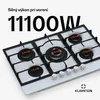 Klarstein Ignito plynová varná doska, 5-zónový horák Sabaf, Náhľad obrázku produktu 2