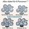 Pure Living Ibiza Steingut-Geschirrset 23-teilig für 6 Produktbild-Vorschau 5
