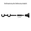 MDEKOR Gardinenstange Halterung Wand -Befestigung Schwarz Produktbild-Vorschau 4