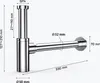 doporro Design Siphon S05, rund, edel verchromt, Abfluss Produktbild-Vorschau 8