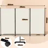Jopassy Paravent auf Rollen 3 teilig Beige 263x181 cm Produktbild-Vorschau 2