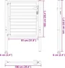 vidaXL Gartentor Abschließbar Schwarz 100x100 cm Aluminium Produktbild-Vorschau 8